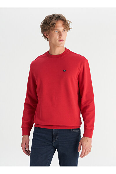 WRANGLER Мъжка суитшърт с яка W2520255A47 Червена суитшърт