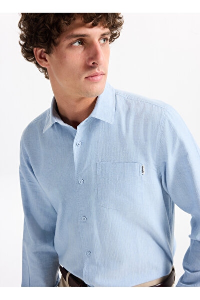 WRANGLER Regular Fit Mavi Erkek Gömlek W2520583400 Mavi Gömlek