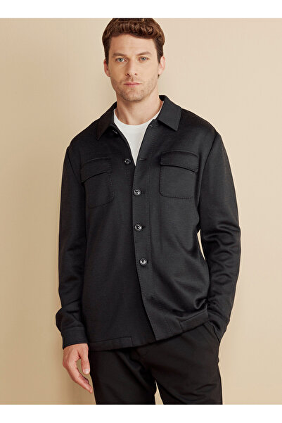 BROOKS BROTHERS Standart Siyah Erkek Ceket BBFW25MBL023