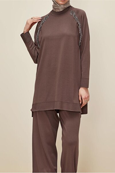 Alvina Tricot Suit with Beaded Detail Pants 45873