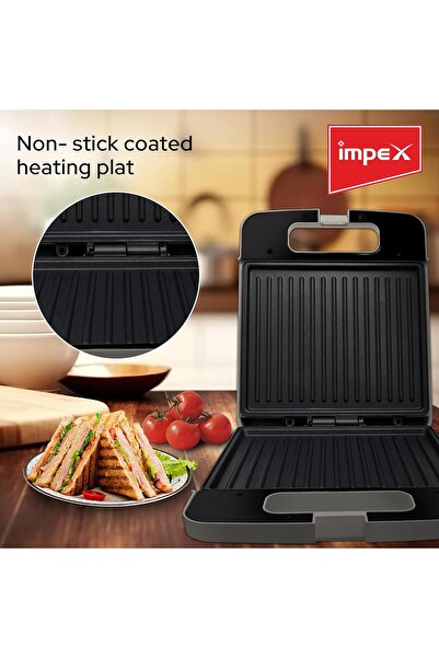 İMPEX - Non-Stick Sandwich Maker - SW 3603 (White)