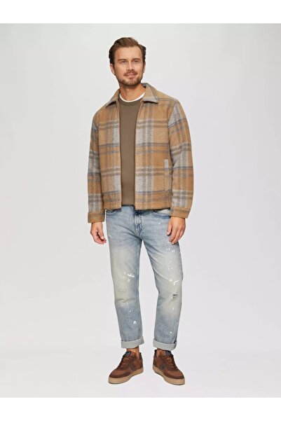 s.Oliver Men's crew neck sweater, Brown