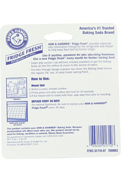 Arm&Hammer Arm & Hammer Fridge Air Filter (Fridge Fresh) - Pack of 4 - Orange
