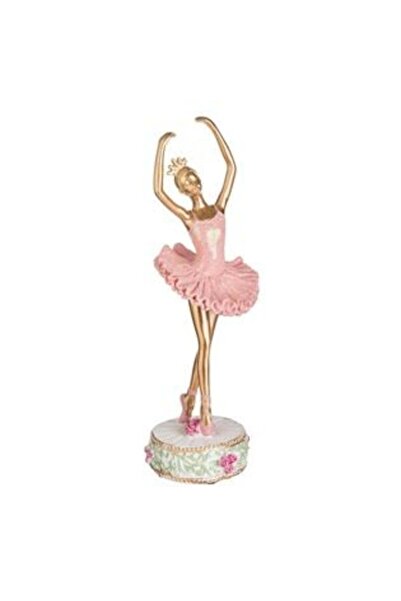 SHOPIENS Decorațiune de Crăciun Balerina aurie cu fustă roz 33 cm