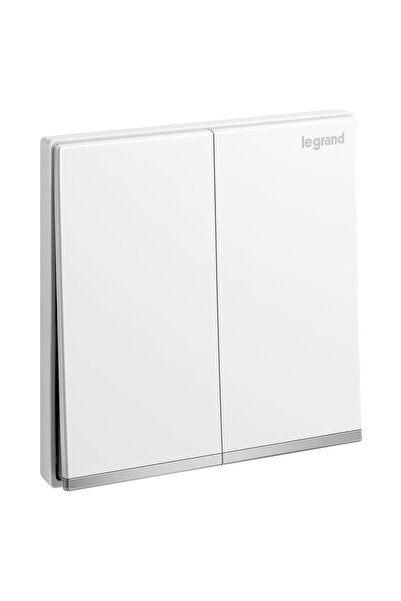 Legrand Galion 2-Gang 2-Way Light Switch 16AX 250V (White Finish)