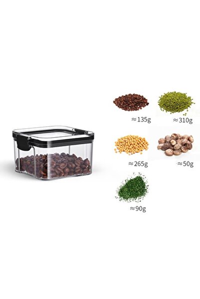 Flippy Plastic Container, Airtight, 460 ml, Transparent