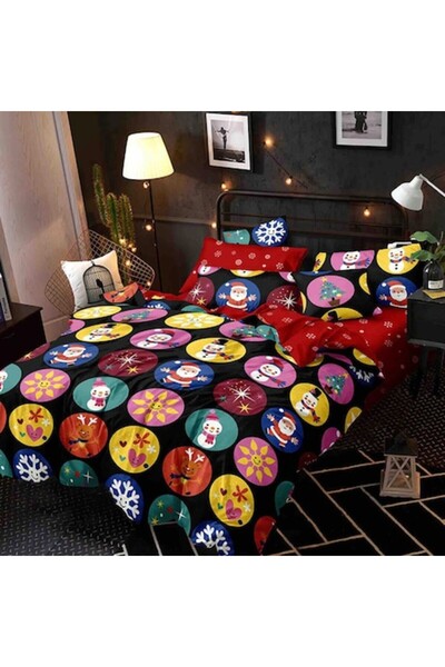 OEM Bed linen for 2 people, Santa Claus ZUBI, Finet, 6 pieces 230cm x 250cm