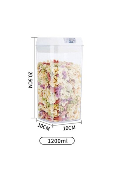 Flippy Food Storage Box Flippy, Container with Lid, Hermetic Closure, 1.2 L, White