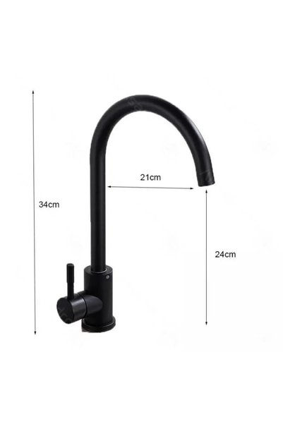Alessandro DESIGN Baterie Monocomanda Pipa Pivotanta Cartus Ceramic Inox Negru Satin Racorduri Kit Fixare Incluse