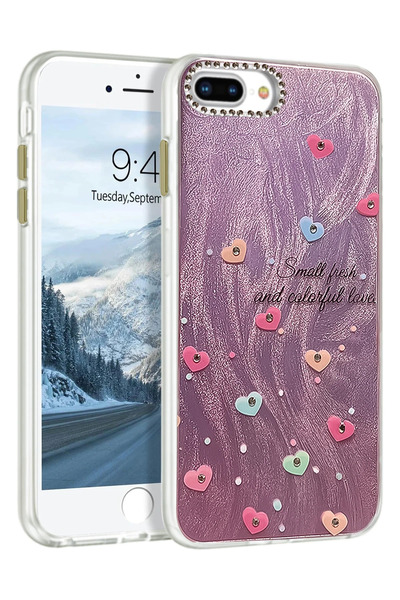 NewFace Nrtmsa iPhone 7 Plus Case Blade Mirrored Pattern Cover - (75023) Patt...