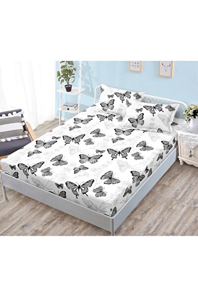 Casa de Vis Cearșaf cu elastic + 2 fețe de pernă, 180/200, Online, HJ-64