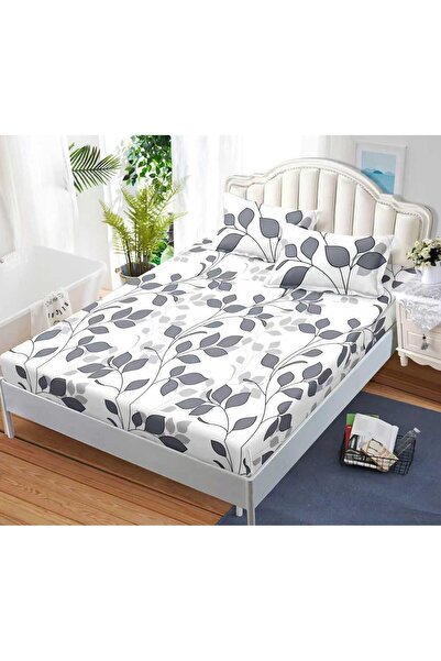 Casa de Vis Fitted sheet with elastic + 2 pillowcases, 180/200, Online, HJ-83