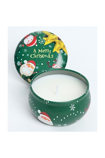 OEM Lumânare decorativă parfumată de Crăciun, în cutie metalică cu capac, mod...