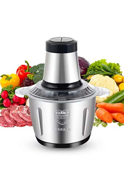 TEGRILO مفرمة لحوم كهربائية 500 واط، سرعتان، مفرمة طعام من الفولاذ المقاوم للصدأ سعة 3 لتر