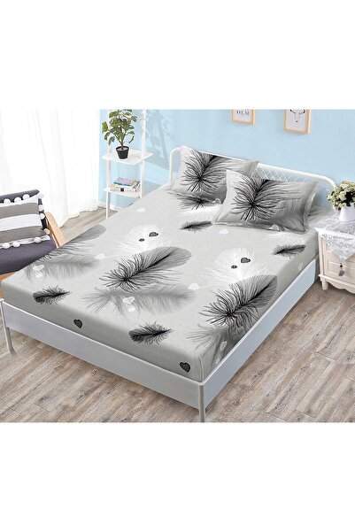 Casa de Vis Bed sheet with elastic + 2 pillowcases, 180/200, Casa de Vis, HG-283