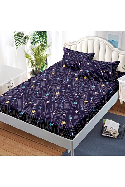 Casa de Vis Bed sheet with elastic + 2 pillowcases, 180/200, Casa de Vis, HG-269