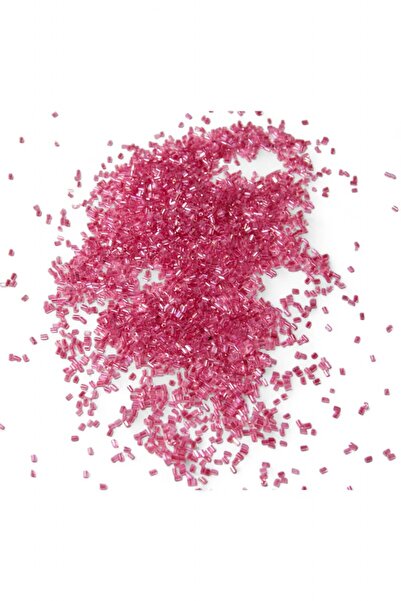 Serhat Aksesuar ve El İşçilik خرز مقطوع وردي داكن 2×1.5 مم (100 جرام 4000 قطعة)