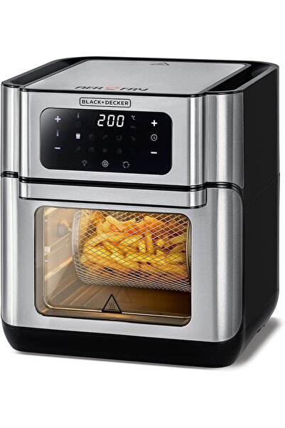 007 BLACK+DECKER Air Fryer Oven AOF100-B5, 12L, 1500W, 4.3L Basket, Digital T...
