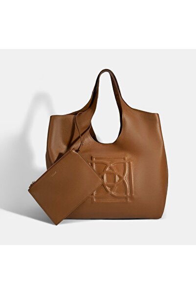 Desa Women's Brown Leather Hobo Bag