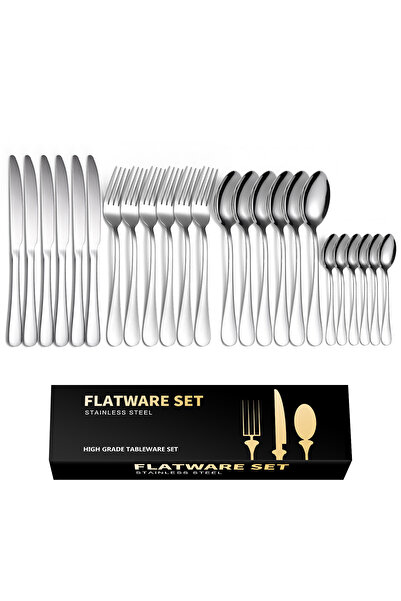 fun zone طقم أدوات مائدة أرابيست 24 قطعة فضي