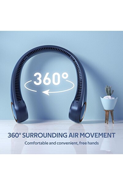 COOYA 8 Inch Small Rechargeable Mini Desk Fan with Rotating Head 13 Hours Usage, Dog Shape 4 Speeds Small