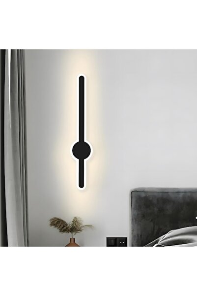 ZTWLEED LED wall lamp 11W, 3000K-4000K-6000K, black, 40x10cm, modern design, for bedroom, living room, b