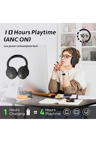 ShebSheb Wireless On Ear Bluetooth Headphones Foldable Over Ear Headset with Noise Cancelling Microphone