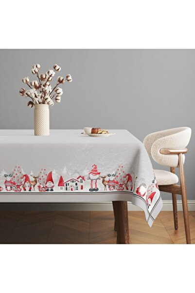 Lenjerii Deosebite Fata de masa Craciun bumbac 100% 140x220cm, Gnomi