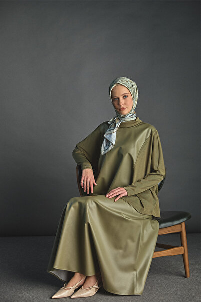 Setrms Suni Deri Garnili İkili Takım