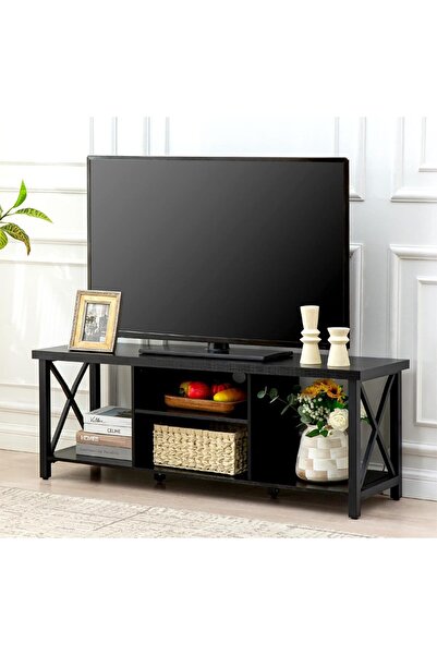 Chulovs حامل تلفزيون 154 × 41 × 62 سم لأجهزة التلفزيون حتى 55 بوصة، خزانة تلف...