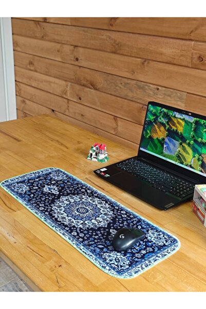 sgeteknoloji 70X30 cm Phosphorescent Stitched Persian Carpet Themed Non-Slip Base Speed Surface Gamer Mouse Pad Gaming