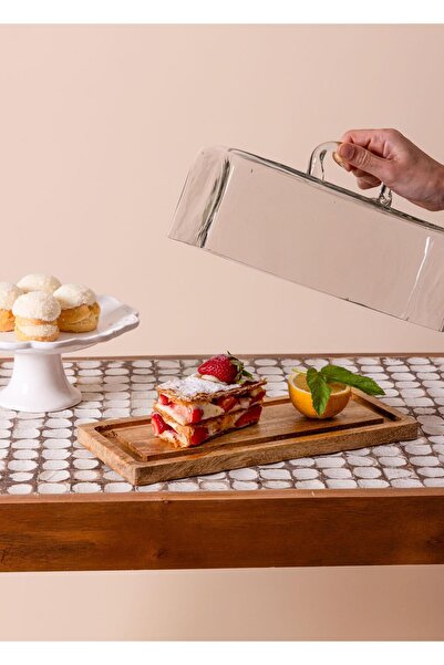 The Mia Madera Cake Storage Jar 15x32x14 cm