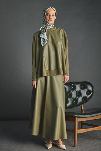 Setrms Suni Deri Garnili İkili Takım