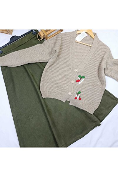 ALMİNA Suede Kiloş Long Skirt, Suede Mevlana Skirt