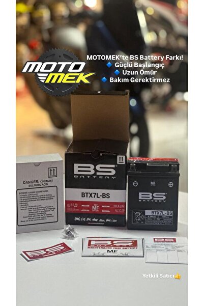 Motomek YAMAHA MT-25 R-25 R25 MT25 MOTOSİKLET AKÜSÜ BS BATERY BTX7L YTX7L