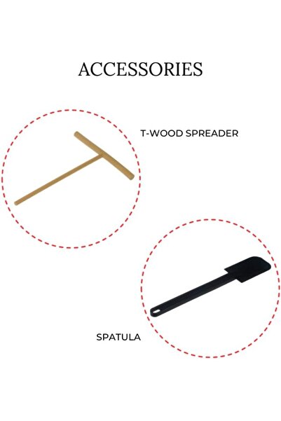 MEBASHI Crepe Maker, 30 cm, Black, Adjustable Temperature (1200W) Non-Stick Coating (ME-CRP334)