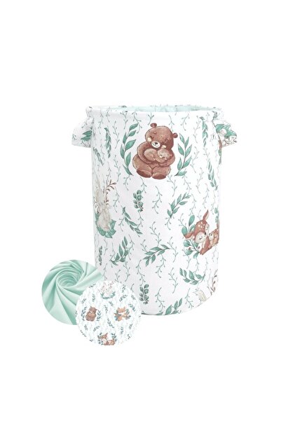 MimiNu Cutie depozitare jucarii, MimiNu, Din bumbac, Cu manere, 50x35 cm, Lulu