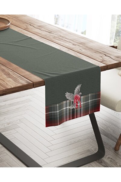 Club Cotton Christmas tablecloth 100% cotton 40x150cm, Checo