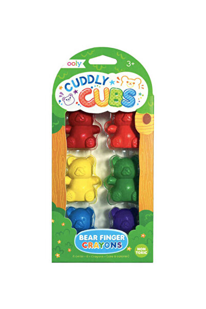 Ooly Cuddly Cubs Bear 6’lı Giyilebilir Mum Boya 133-108