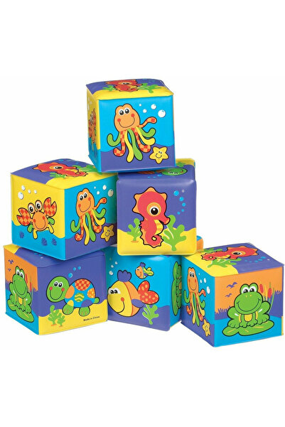 Playgro Set of 6 new cubes for the bathroom, Playgro, Size 7.5 cm each cube