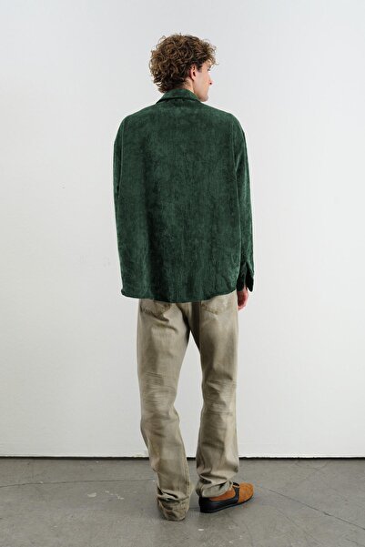 GIESTO oversized ΠΟΥΚΑΜΙΣΟ ΜΕ ΚΑΤΑΚΛΗΣΤΟ ΒΕΛΟΥΔΙΝΟ ΠΡΑΣΙΝΟ