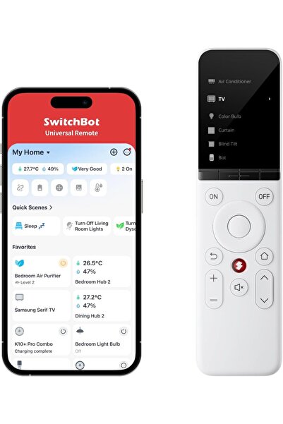 SwitchBot جهاز تحكم عن بعد ذكي متعدد الاستخدامات (أبيض)