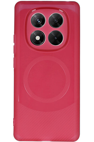 NewFace Nrtmsa Xiaomi Redmi Note 14 Pro 4g Case Maya Carbon Cover (194752) - Burgundy