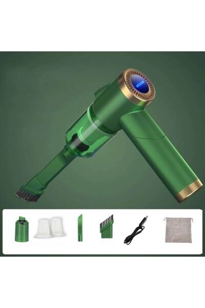 varioshop Folding portable vacuum VarioShop, 9000PA, LED, Green, 196x42mm