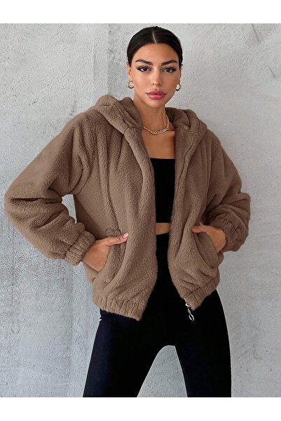 COOLHILL Γυναικείο βελούδινο μπουφάν με κουκούλα Briar