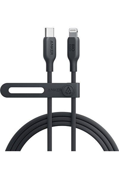 Anker USB-C to Lightning Cable (Phantom Black, 6ft) - MFi Certified, Bio-Based, Fast Charging