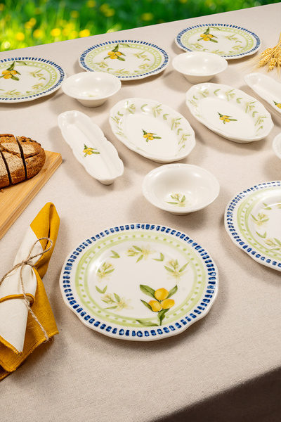 Fecra 14 Parça Casa Limone Kahvaltı Takımı