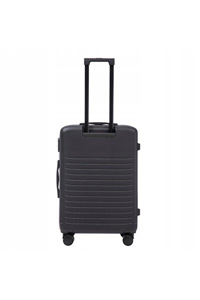 WINGS BRAND Valiză medie WINGS COOT 24" din ABS neagră, cu roți la 360° și încuietoare TSA