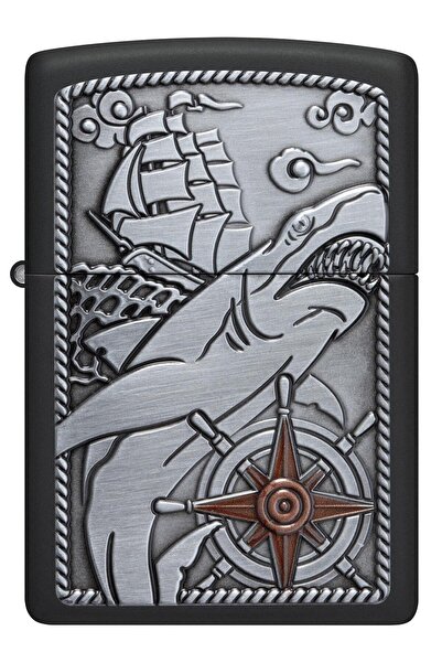 Zippo Çakmak 48120 Shark Ship Emblem