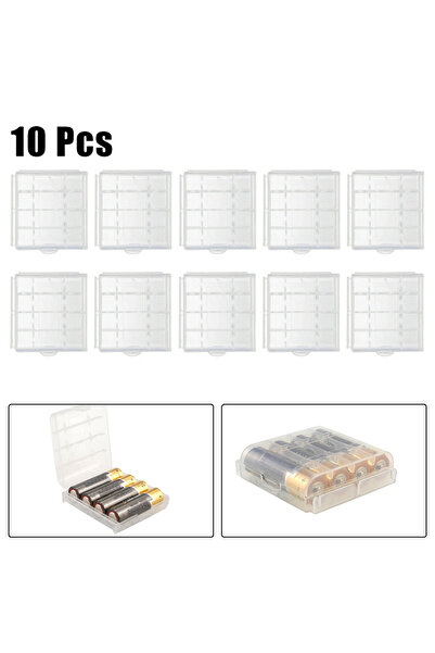 Choice 10pcs Battery Plastic Protecting Case Cover Holder AA/AAA Battery Storage Box Container Organizer...